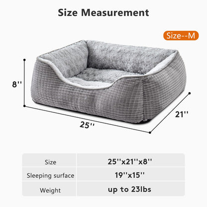Kuschell Orthopedic Dog Bed – Washable Calming Bed with Raised Edges & Non-Slip Base