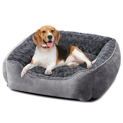 Kuschell Medium Dog Bed – Washable Anti-Anxiety Plush Mattress with Non-Slip Base