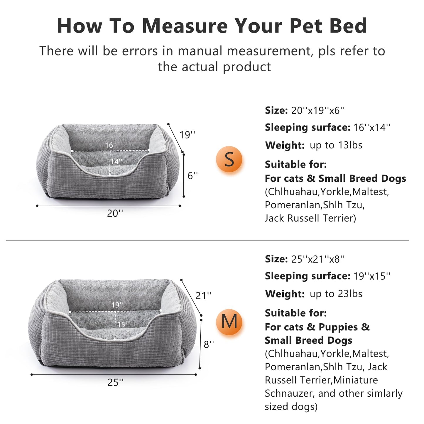 Kuschell Orthopedic Dog Bed – Washable Calming Bed with Raised Edges & Non-Slip Base