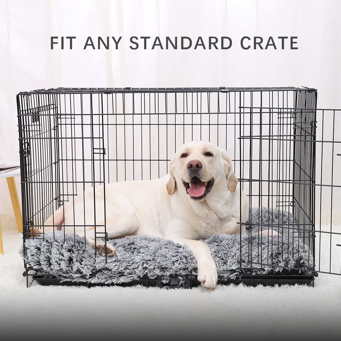 Kuschell Medium Dog Bed – Washable Calming Plush Mattress with Anti-Slip Bottom