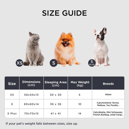 Kuschell Calming Donut Bed – Washable Round Bed for Small Dogs & Cats