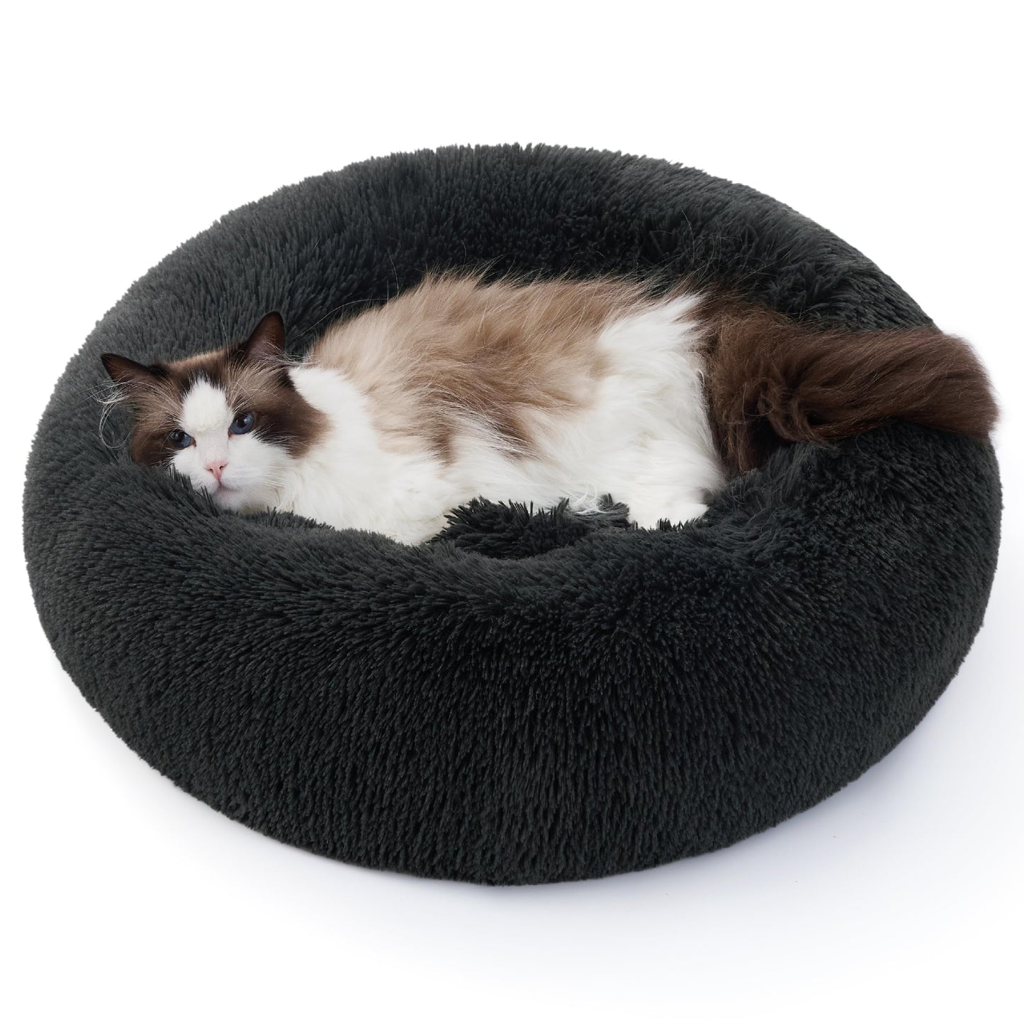 Kuschell Calming Donut Bed – Washable Round Bed for Small Dogs & Cats
