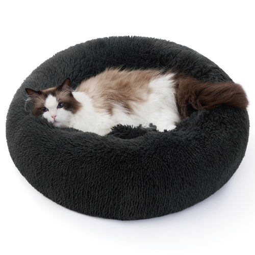 Kuschell Calming Donut Bed – Washable Round Bed for Small Dogs & Cats